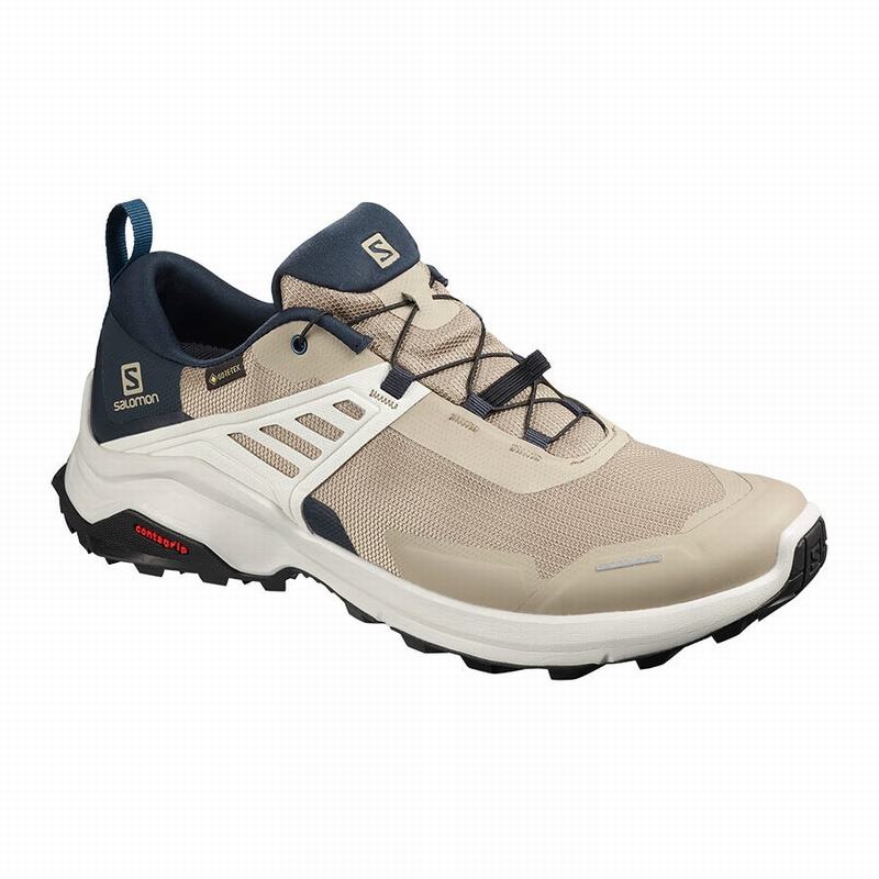 Buty Trekkingowe Męskie Salomon X RAISE GORE-TEX - Granatowe / Granatowe - Polska (495-ILVTQO)